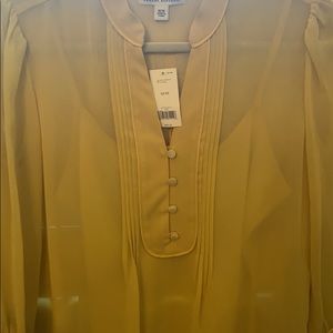 Banana republic chiffon tunic top with cami M